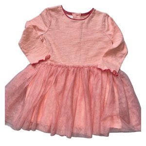 Peach Pink tutu dress 12-18m nwot perfect for monogram birthday